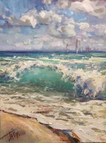 Картина «Море», Холст, Масляные краски, Импрессионизм, Пейзаж, 2020 г. - фото 1