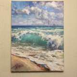 Gemälde „Meer“, Leinwand, Ölfarbe, Impressionismus, Landschaftsmalerei, 2020 - Foto 2
