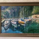 Gemälde „Sicherer Hafen“, Leinwand, Ölfarbe, Impressionismus, Marinemalerei, 2018 - Foto 1