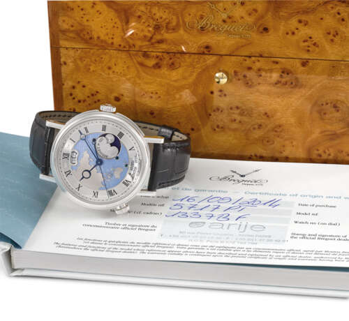 Breguet A fine and rare platinum automatic world time wristw... - фото 1