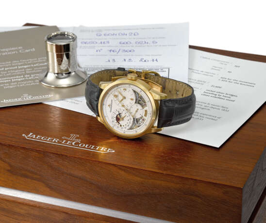 JAEGER-LECOULTRE A VERY FINE 18K GOLD LIMITED SERIES WRISTWA... - Foto 1