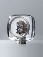 JAEGER-LECOULTRE A FINE AND HIGHLY DECORATIVE RHODIUM-PLATED...