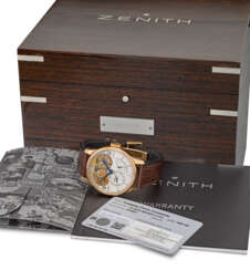 Zenith A rare 18K pink gold limited edition wristwatch with ...