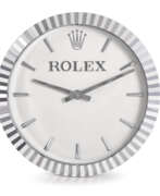 Wanduhr. Inducta for Rolex An attractive stainless steel wall clock