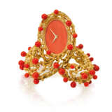 Piaget A very rare and extremely elegant 18K gold and coral ... - фото 1