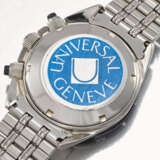 Universal A very rare and unusual stainless steel chronograp... - Foto 3