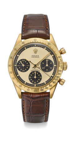 Rolex A very fine and extremely rare 18K gold chronograph wr... - Foto 2
