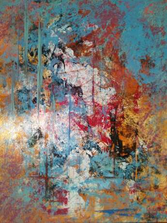 Мураками Холст Акриловые краски Абстракционизм Мифологическая живопись 2020 г. - фото 1