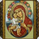 Ikone „Die Mutter Gottes Жировицкая“, Siehe Beschreibung, Religiöses Genre, 2016 - Foto 1