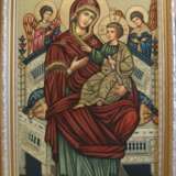 Icon “The Mother Of God Vsetsaritsa”, Oil paint, 2016 - photo 1