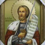 Icon “Saint Alexander Nevsky”, Oil paint, 2017 - photo 1