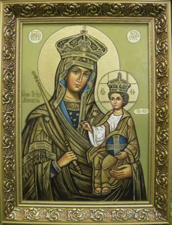 Icon “The Mother Of God Of Minsk”, Oil paint, 2019 - photo 1
