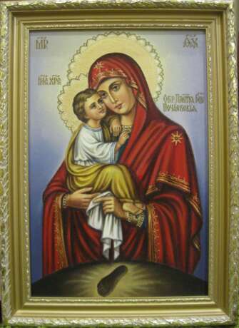Icône «La Mère De Dieu Почаевская», Peinture à l'huile, 2019 - photo 1