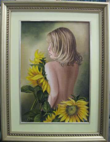 Painting “Stranger.Sunflowers”, Oil paint, 2007 - photo 1