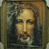 Икона «Иисус Христос (лик с Туринской плащаницы)», Масляные краски, 2019 г. - фото 1