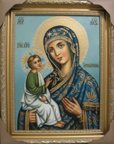 Icon “The Mother Of God Of Jerusalem”, Oil paint, 2018 - photo 1