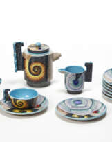 Part of a futuristic ceramic set