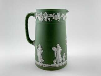 Jug Wedgwood "Vine". Neo-classicism, England, biscuit porcelain, handmade. 1891 - 1908
