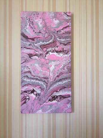 Painting “Sakura”, Canvas, Acrylic paint, Abstractionism, Landscape painting, 2020 - photo 1