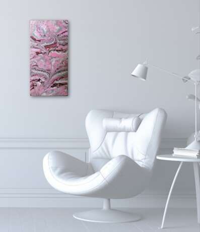 Painting “Sakura”, Canvas, Acrylic paint, Abstractionism, Landscape painting, 2020 - photo 2