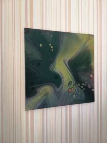 Painting “Road on the meadow”, Canvas, Acrylic paint, Abstractionism, Landscape painting, 2020 - photo 4