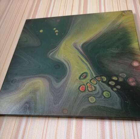 Painting “Road on the meadow”, Canvas, Acrylic paint, Abstractionism, Landscape painting, 2020 - photo 5