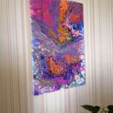 Painting “The world of the dragon”, Canvas, Acrylic paint, Abstractionism, Landscape painting, 2020 - photo 3