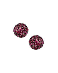 RUBY AND DIAMOND EARRINGS, GRAFF