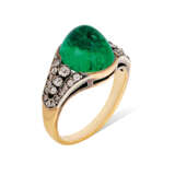 EARLY 20TH CENTURY EMERALD AND DIAMOND RING - photo 3