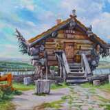 Painting “In the village of Abalak”, Canvas, Oil paint, Realist, Architectural landscape, Russia, 2016 - photo 1