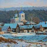 Painting “The Ural village”, Canvas, Oil paint, Realism, Landscape painting, Russia, 2016 - photo 1