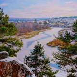 Painting “Frost and pine”, Canvas, Oil paint, Realist, Landscape painting, Russia, 2016 - photo 1