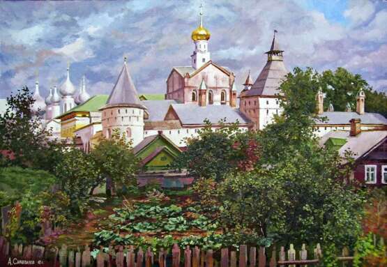 Painting “Rostov The Great”, Canvas, Oil paint, Realist, Landscape painting, Russia, 2012 - photo 1
