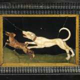 A FLEMISH EBONY, IVORY AND PIETRA DURA CABINET-ON-STAND - photo 4