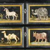 A FLEMISH EBONY, IVORY AND PIETRA DURA CABINET-ON-STAND - фото 5