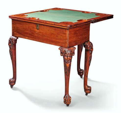 A CHINESE EXPORT ROSEWOOD HARLEQUIN TABLE - Foto 2