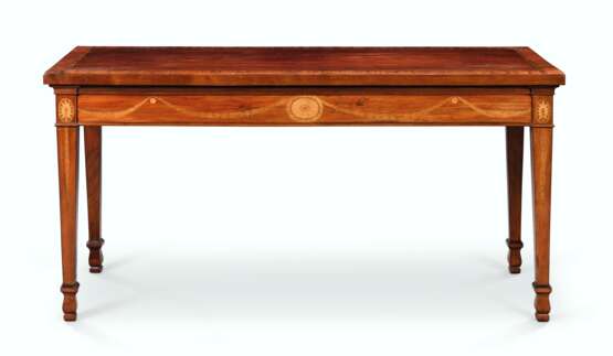 Mayhew & Ince. A GEORGE III MAHOGANY, FUSTIC AND MARQUETRY SERVING TABLE - фото 1