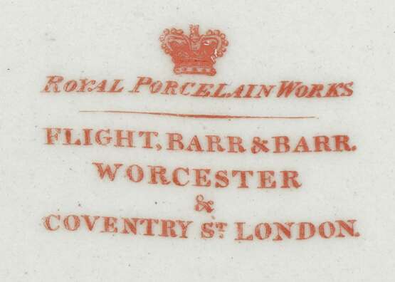 Worcester Ceramic Factory. A WORCESTER (FLIGHT, BARR AND BARR) 'HON EAST INDIA COMPANY'... - photo 3