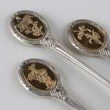 Spoon “A set of teaspoons for 12 persons, 925 hallmark.”, Silver, See description, 1975год. - photo 4