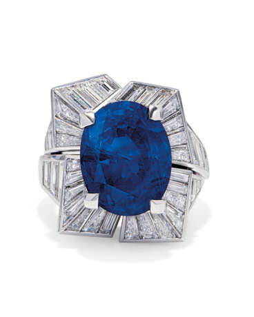 Meister. SAPPHIRE AND DIAMOND RING, MEISTER - Foto 1