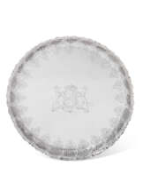 A GEORGE II SILVER KETTLE STAND