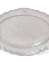 A GEORGE II SILVER MEAT DISH