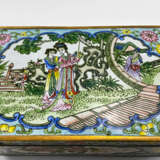 Casket “A casket Guanzi, painted enamel, Canton enamel, China, handmade, first half 20th century”, Mixed media, 1920 - photo 2