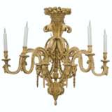 A PAIR OF DUTCH GILTWOOD FIVE-BRANCH CHANDELIERS - photo 2