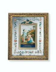 A CHINESE EXPORT REVERSE-MIRROR PAINTING