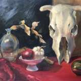 Painting “Memento mori”, Canvas, Oil paint, Symbolism, Still life, 2018 - photo 1