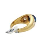 Ring mit ovalem Saphircabochon, ca. 7 ct - Foto 3