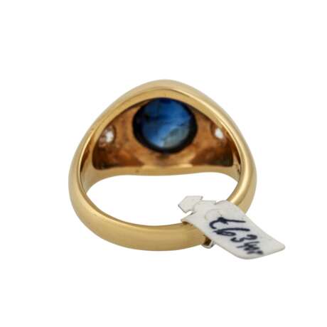 Ring mit ovalem Saphircabochon, ca. 7 ct - Foto 4