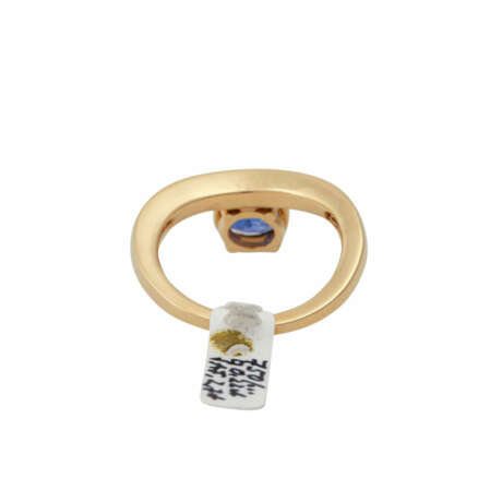 Ring mit blauem Saphir ca. 2,7 ct, oval facettiert - фото 4