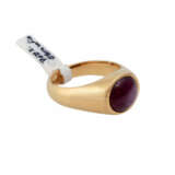 Ring mit ovalem Sternsaphir von ca. 7 ct, - Foto 1